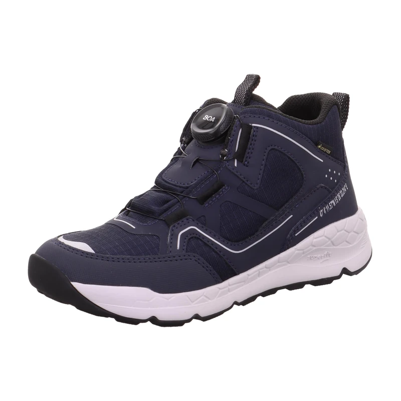Superfit Boys Free Ride Leicht gefütterte Gore-Tex Sneaker, Blau/Schwarz 8010