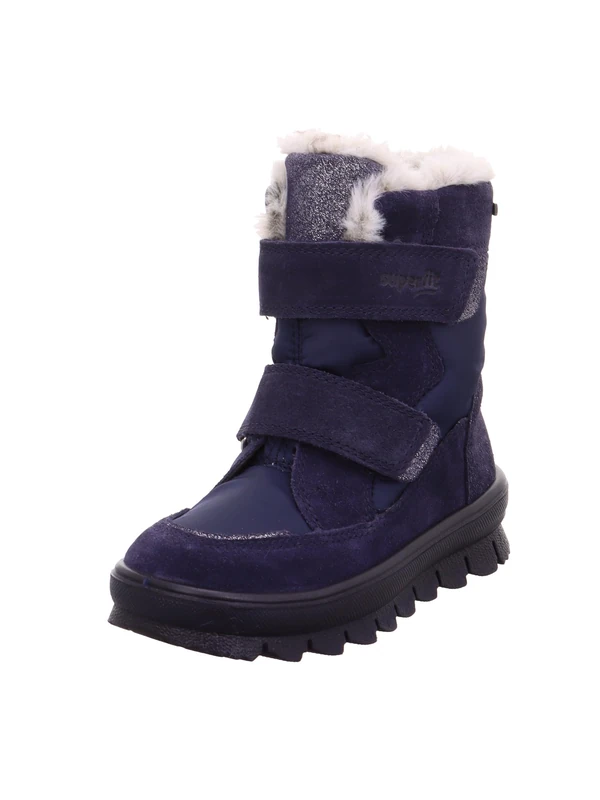 Superfit Flavia Warm Lined Gore-Tex Snow Boot, Blue 8000, 11 UK Child