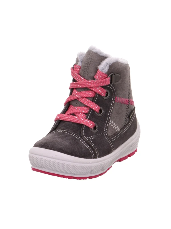 Superfit Girls' Groovy Snow Boots, Grey Pink 2010, 4.5 UK Child