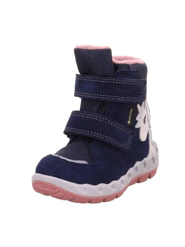 Superfit Girl's ICEBIRD warm gefütterte Gore-Tex Stiefel, BLAU/ROSA 8010