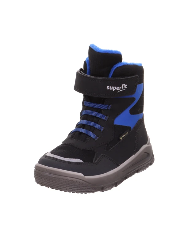 Superfit Boys Mars Warm Lined Gore-Tex Snow Boots, Black Blue 0000, 9.5 UK Child