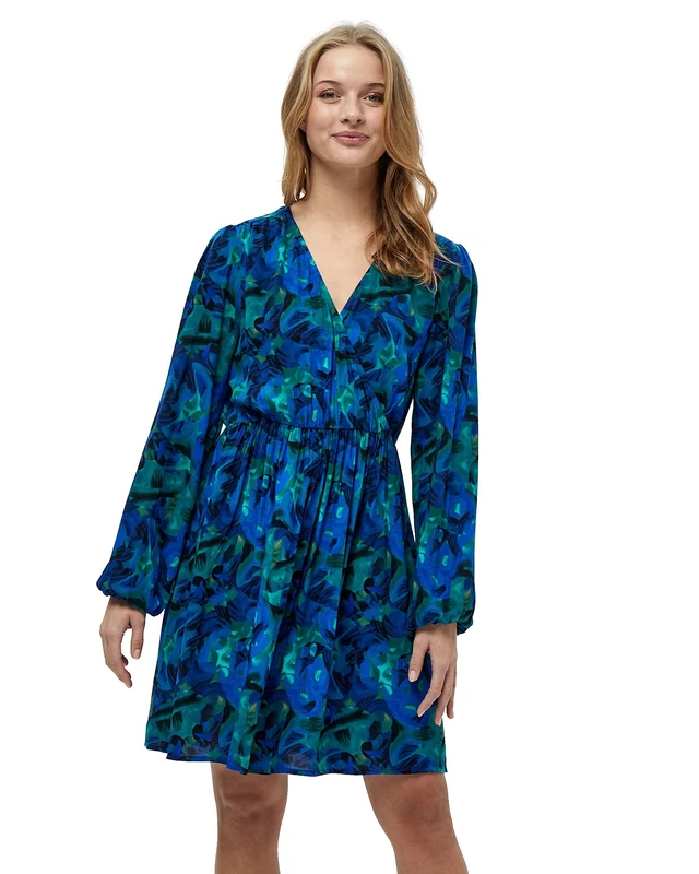 Desires Women's Jessy Dress 1562P Clematis Blue Print M