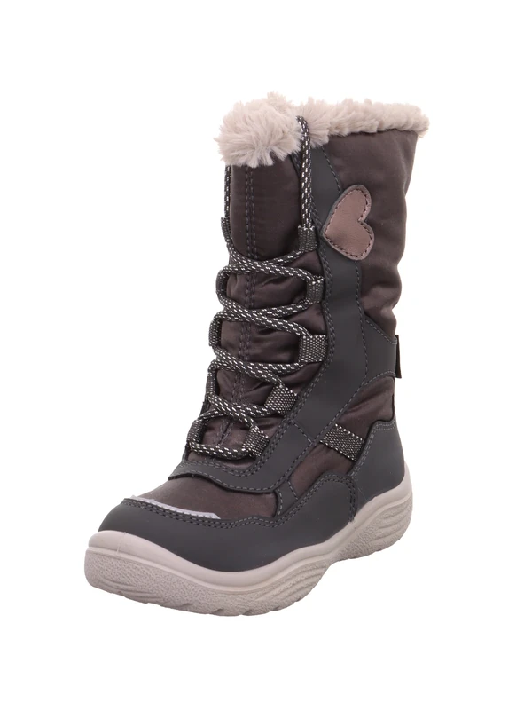 Superfit Girl's Crystal Snow Boot, Grey 2000, 7.5 UK Child