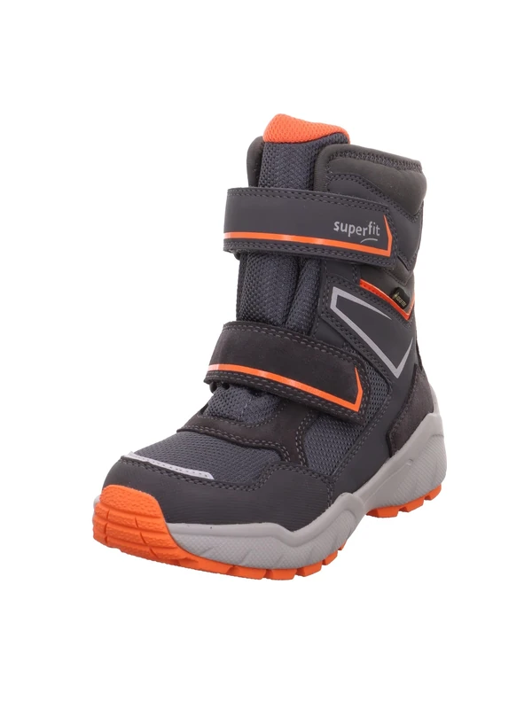 Superfit Boys' Culusuk 2.0 Warm Lined Gore-Tex Snow Boots, Grey Orange 2000, 7.5 UK Child