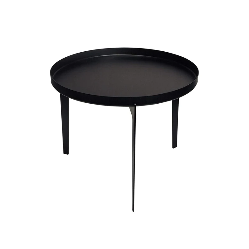 COVO Illusion Coffee Table, 45 cm Diameter x 36 cm, Black - Image 1