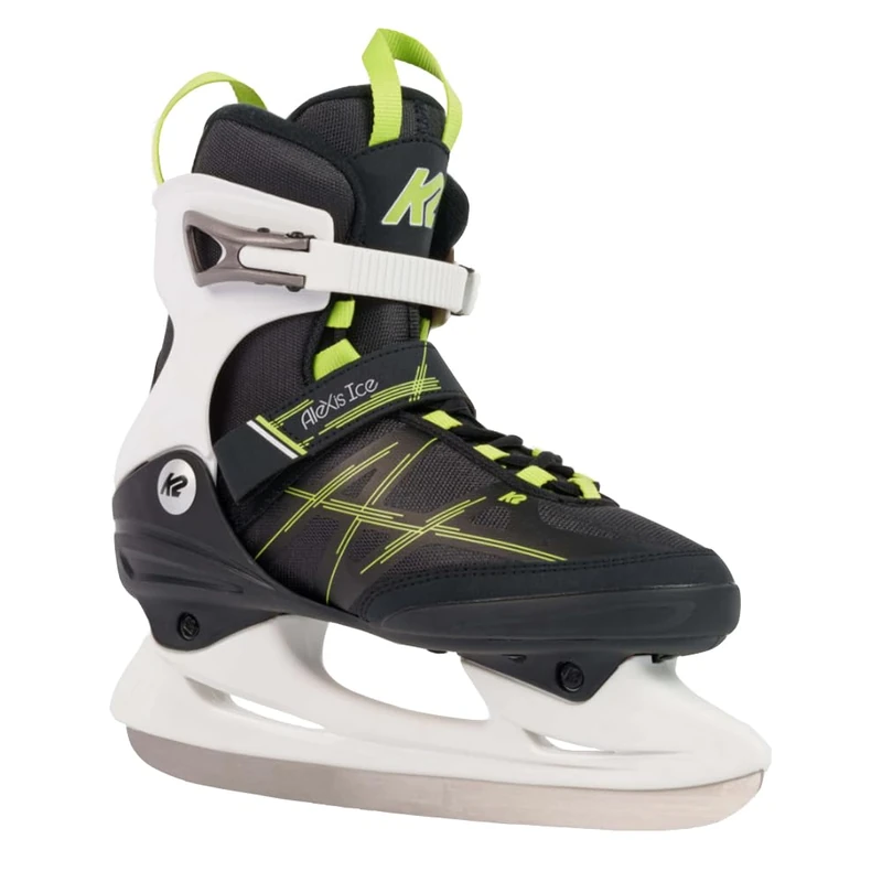 K2 Skate Alexis Ice Skate, Gray_Green, 4.5 UK