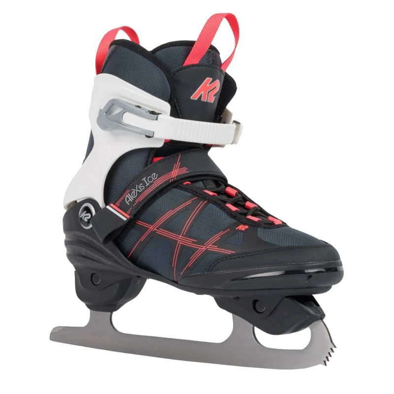 K2 Alexis Ice Figure Blade Womens Ice Skates - Gray/Pink / 6.5