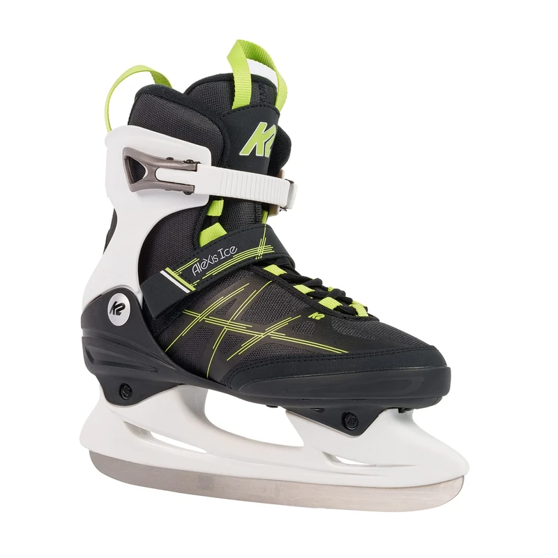 K2 Skate Alexis Ice Skate, Gray_Green, 3.5 UK