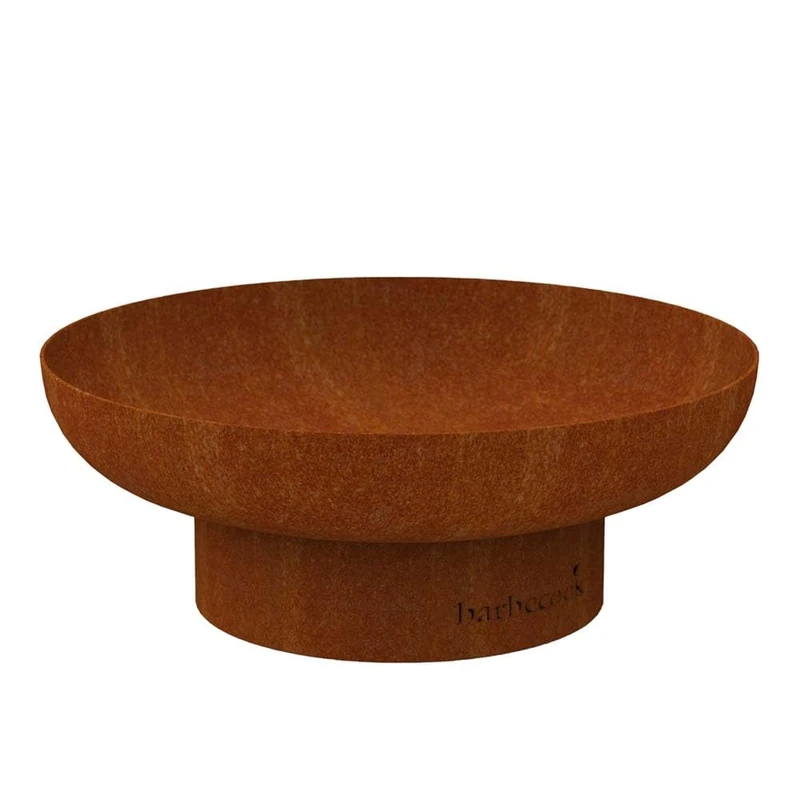 Barbecook Jack Fire Bowl 60 cm, Garden Decoration Rust Look, Corten Steel, 60 x 25 cm