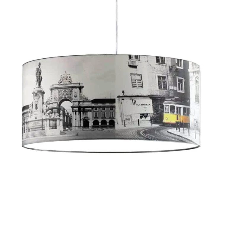 THELUZ 450/50 Black Yellow Ceiling Light