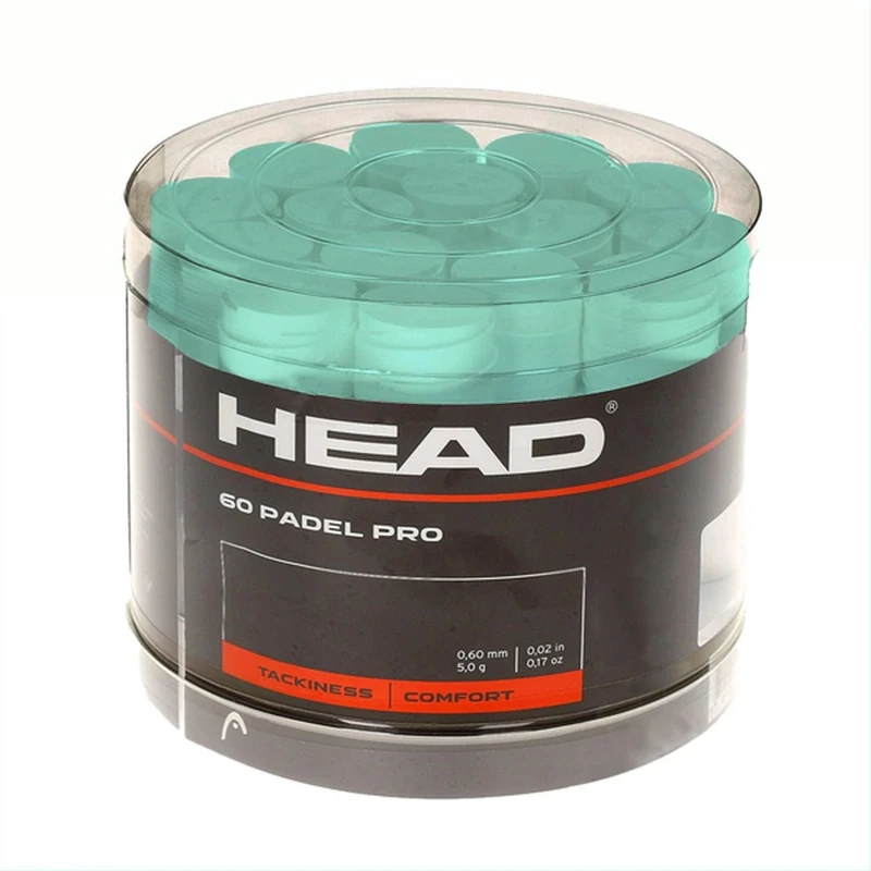 HEAD Unisex Adult Padel Pro 60pcs Display Box Grip Tape, Mint, One Size