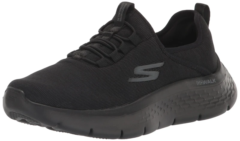 Skechers Women's GO Walk Flex-Lucy Sneaker, Black, 9 Wide