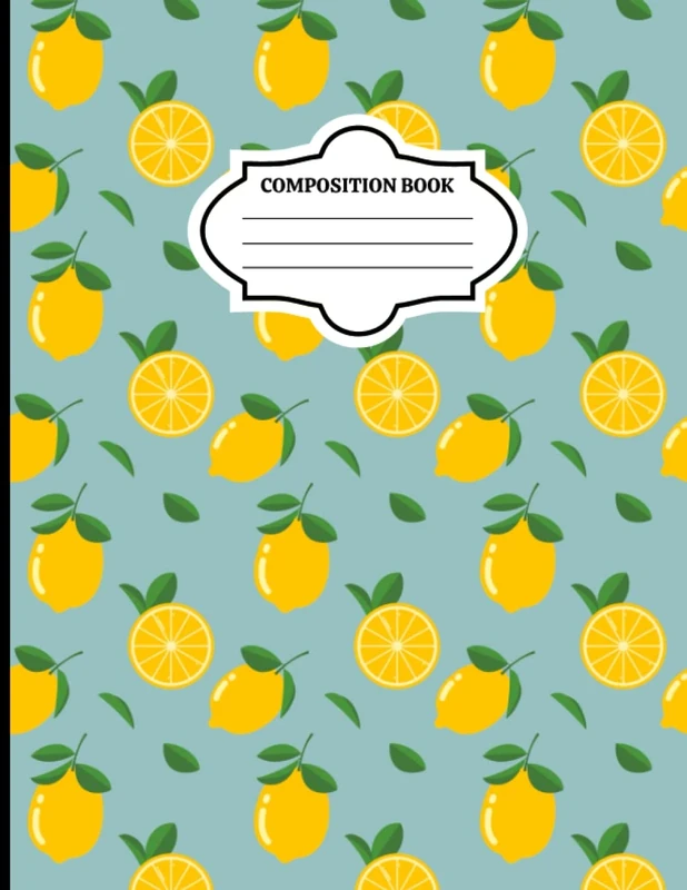 Lemon Print Notebook: Beautifully designed interior - Image 1