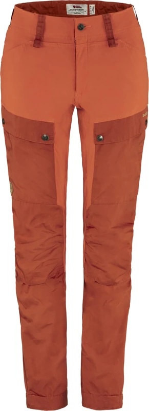 Fjallraven 89852S-321-333 Keb Trousers Curved W Short Shorts Women's Cabin Red-Rowan Red Size 44