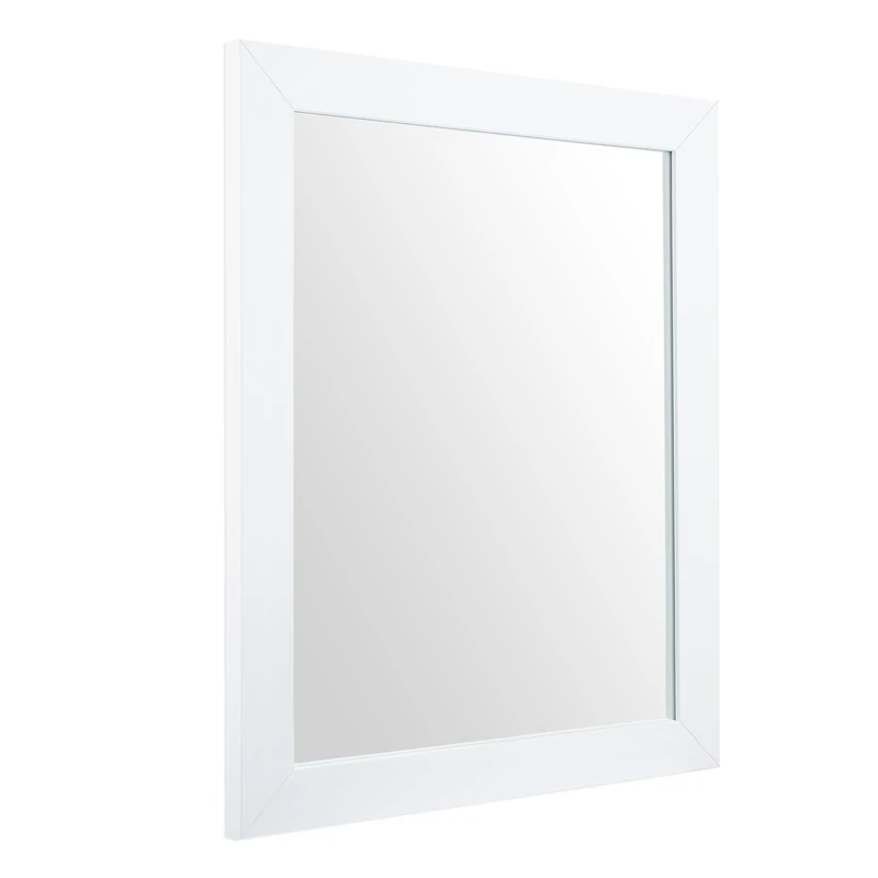 Ruomeng Rectangular Wall Mirror 16" x 20" for Bathroom, Bedroom, Entryway, Living Room, White