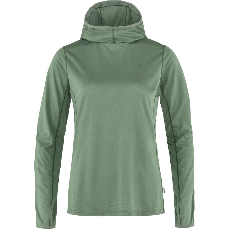Fjallraven 84108-614 Abisko Sun-hoodie W Sweatshirt Women's Patina Green Size M
