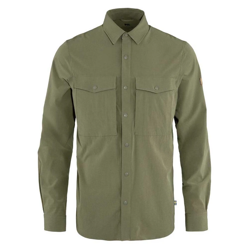 Fjallraven 87935-622 Abisko Trekking Shirt M Shirt Men's Light Olive Size L
