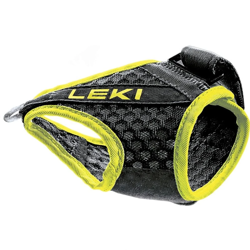 Leki Unisex Adult Trigger Shark Frame Strap Mesh, Black/Yellow, S-M-L