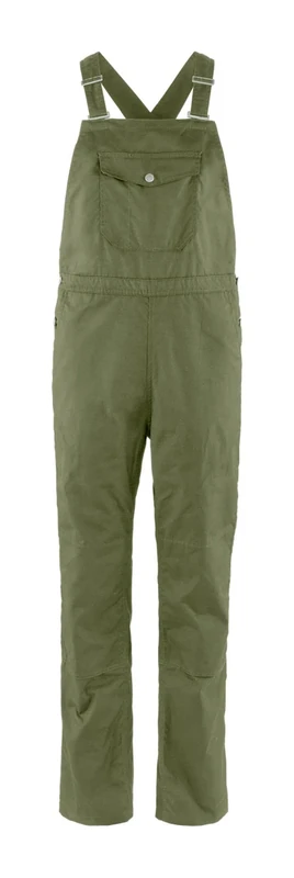 Fjallraven 87030-620 Vardag Dungaree Trousers W/Vardag Dungaree Trousers W Pants Women's Green Size L