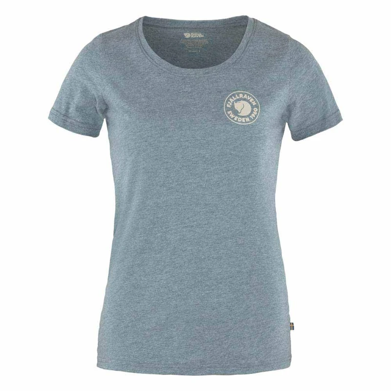 Fjallraven 83513-534-999 1960 Logo T-Shirt W T-Shirt Women's Indigo Blue-Melange Size XXS - Image 1