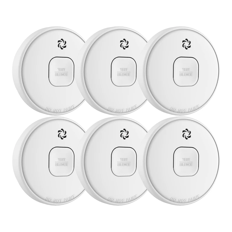 ELRO FS2010 Smoke Detector with 10-Year Battery - 6 Pack