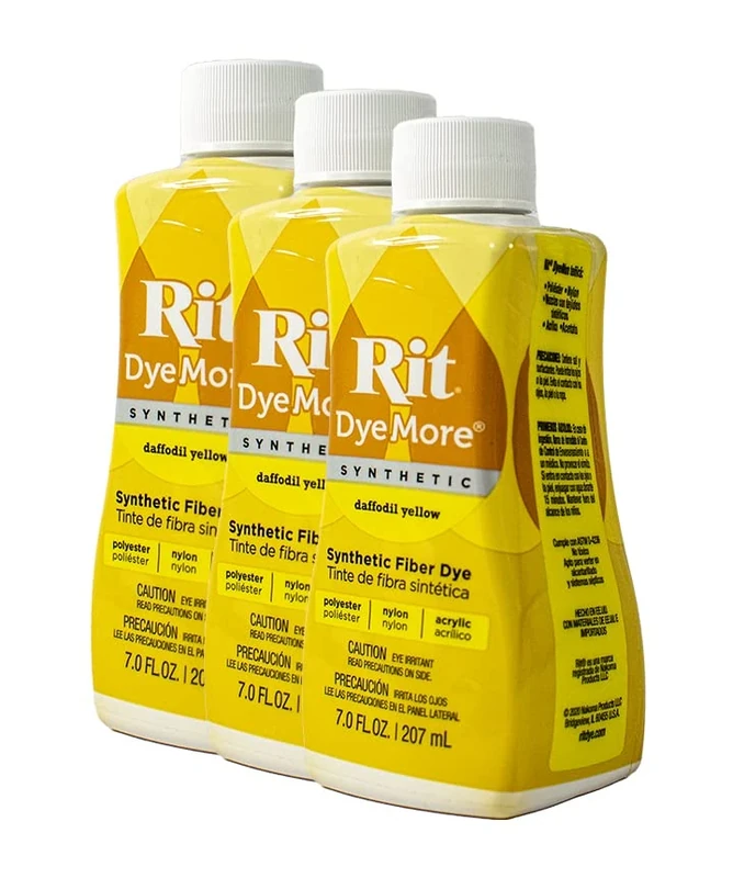 Rit Dye Liquid Synthetic 236ml Daffodil Yellow Pack of 12