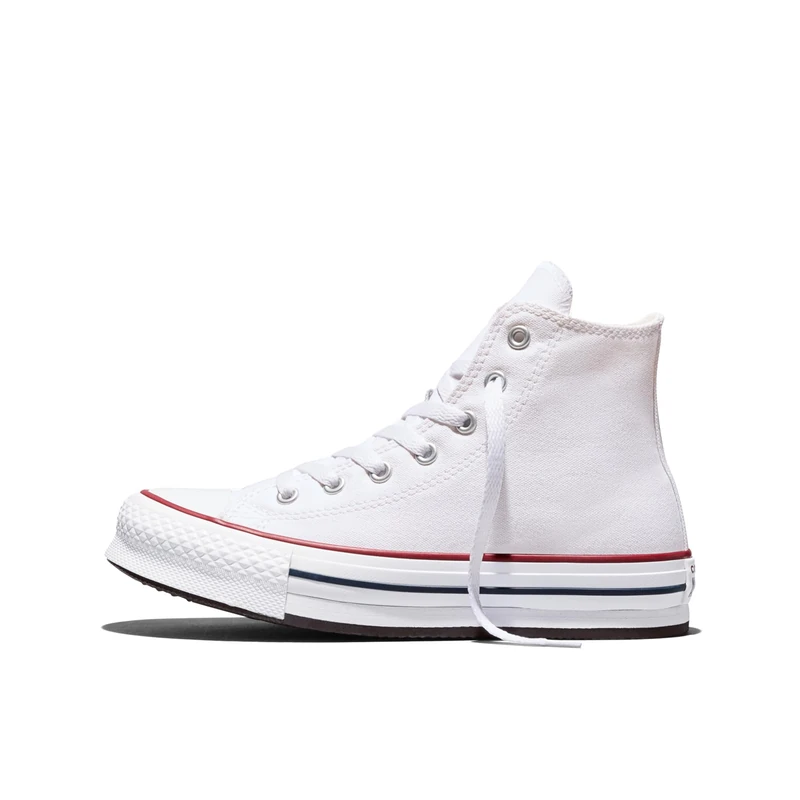Converse All Star Eva Lift Hi Jnr Platform Trainers White Black - 3 UK