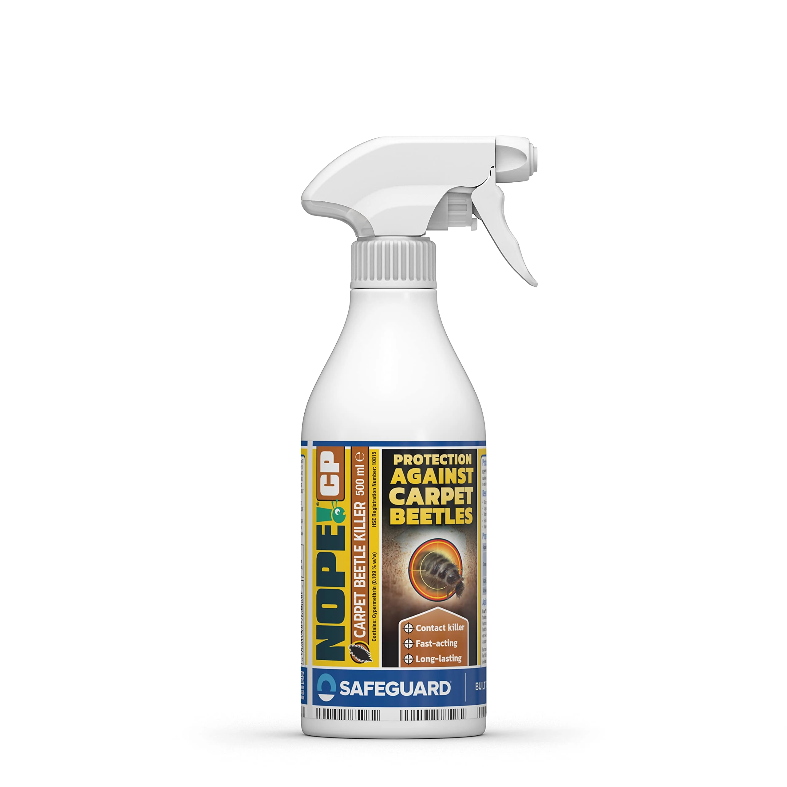 NOPE! CP Carpet Beetle Spray Killer - Fast Acting, Odourless and Stainless Carpet Beetle Treatment for home use (500ml).