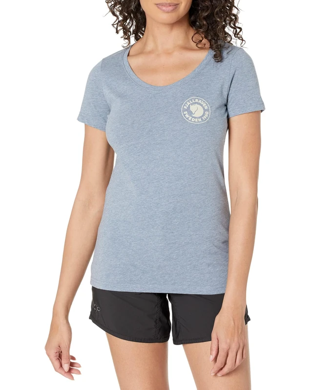 Fjallraven 83513-534-999 1960 Logo T-Shirt W T-Shirt Women's Indigo Blue-Melange Size XL