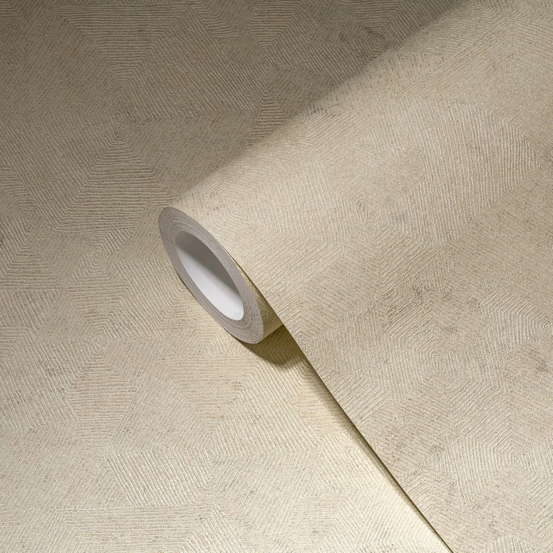 Livingwalls My Home My Spa 386982 Non-Woven Wallpaper Geometric Beige Wallpaper Living Room Wallpaper 10.05 x 0.53 m Made in Germany - Image 1