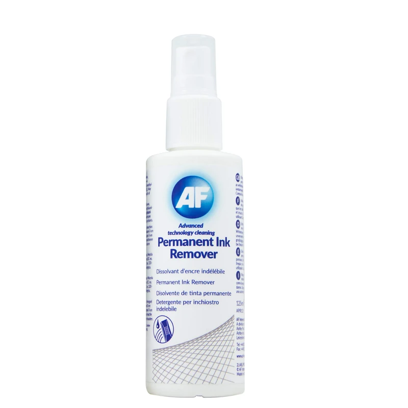 AF Permanent Ink Remove Spray for Permanent Marker or Pen from Whiteboards - 10 x 125ml - Image 1