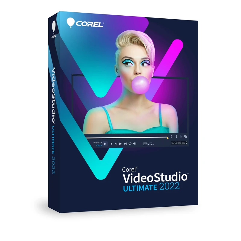Corel VideoStudio 2022 Ultimate | Video Editing Software | Exclusive Color Grading, Video Masking, Face Indexing features | 1 Windows Device | 1 Year | DVD