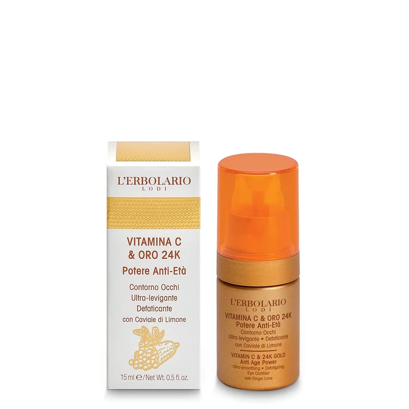 L'Erbolario Vitamin C & 24K Gold Anti-Ageing Eye Contour Cream