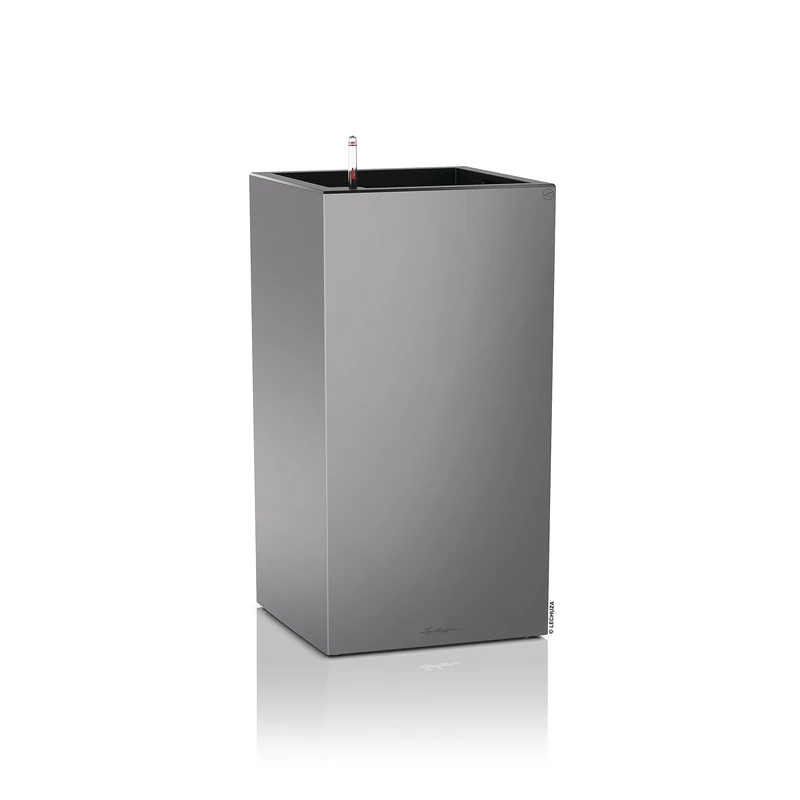 LECHUZA CANTO Premium 40 high silver metallic 13658