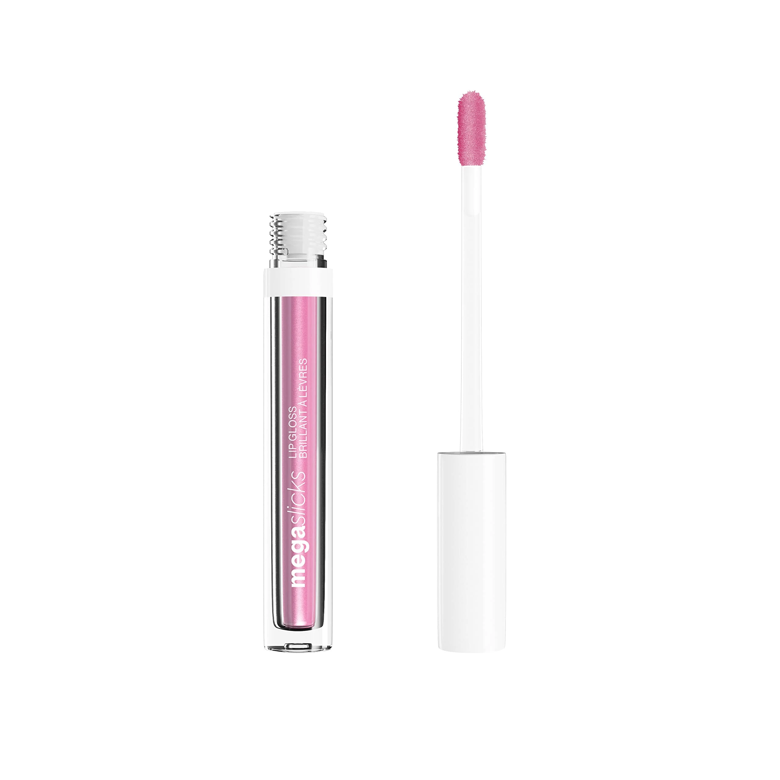 Wet n Wild, Mega Slicks Lip Gloss, Extra-shiny Lip Gloss with Light and Bright Texture for Soft and Full Healthy-looking Lips, Upgraded Formula with Hyaluronic Acid and Vegan Collagen, Sinless