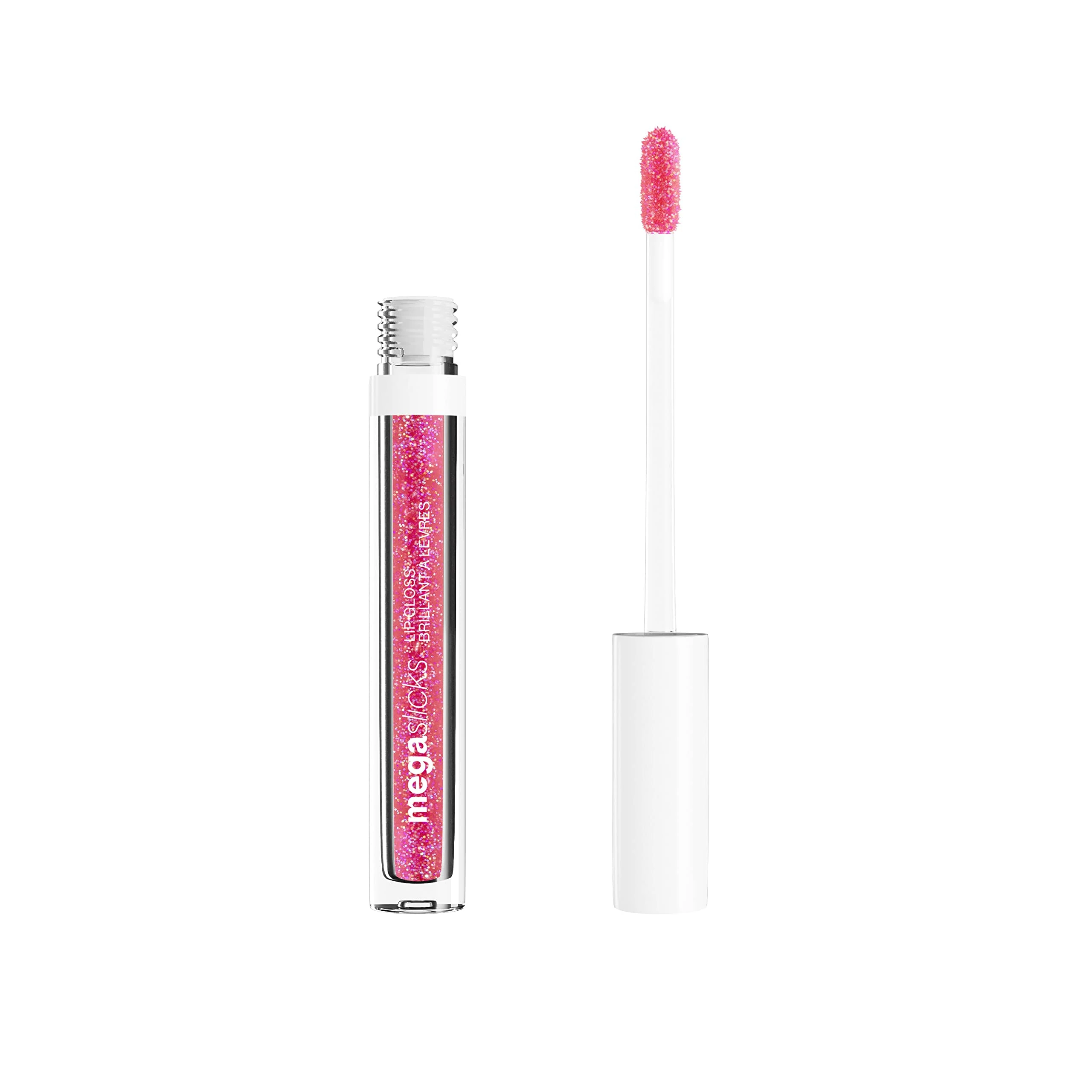 Wet n Wild, Mega Slicks Lip Gloss, Extra-shiny Lip Gloss with Light and Bright Texture for Soft and Full Healthy-looking Lips, Upgraded Formula with Hyaluronic Acid and Vegan Collagen, Crushed Grapes