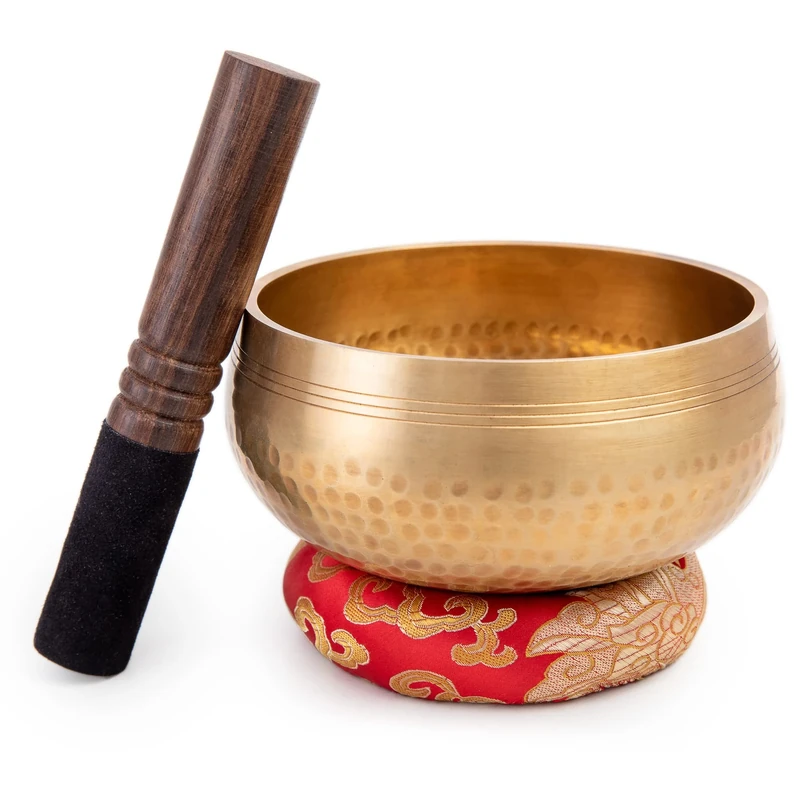 Tibetan Singing Bowl Set - Easy To Play for Beginners - Authentic Handcrafted Mindfulness Meditation Holistic Sound 7 Chakra Healing Gift by Himalayan Bazaar (5)