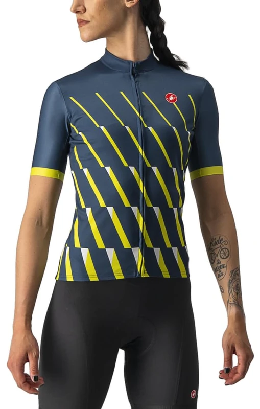 CASTELLI 4522059-426 PENDIO Jersey Sweatshirt Women's Moonlit Ocean/Sulphur-White XS