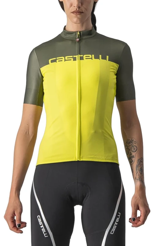 CASTELLI 4522065-776 VELOCISSIMA JRS Sweatshirt Women's Sulphur/Military Green M