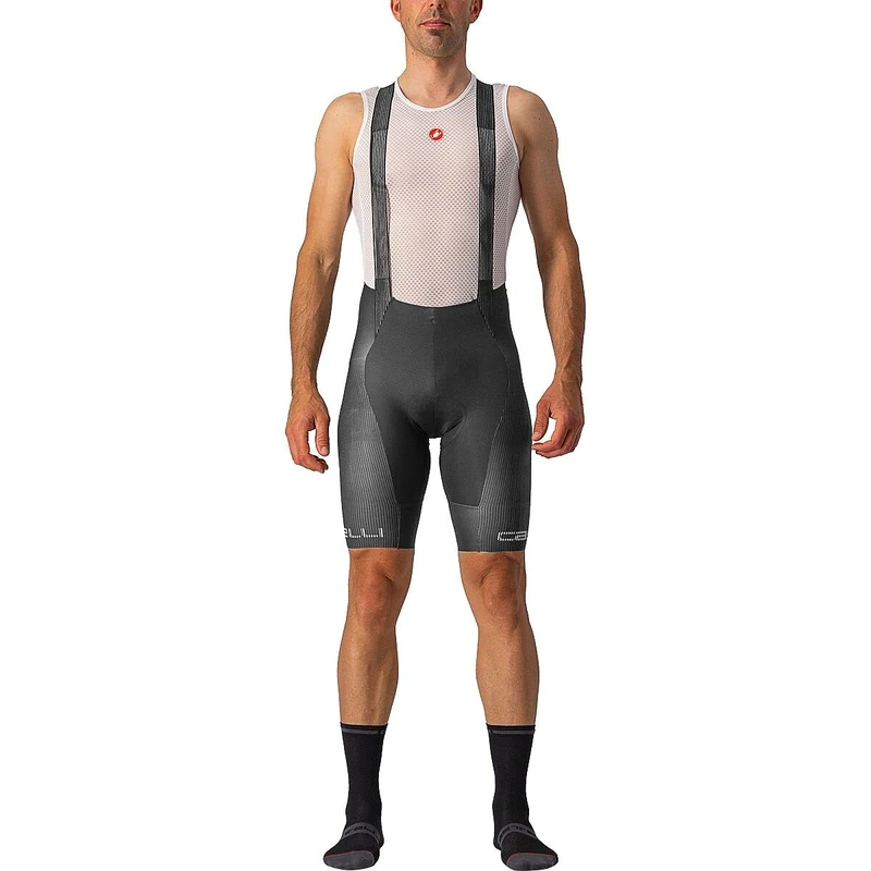 CASTELLI 4522002-030 Free AERO RC BIB Shorts Men's Dark Gray/White XS