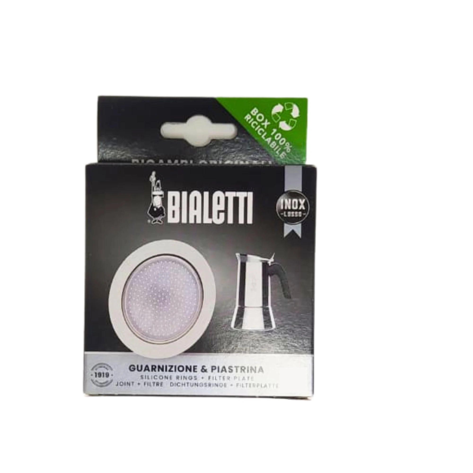 Bialetti 800413 Ricambi, Includes 1 Gasket and 1 Plate, Compatible with Venus, Kitty, Musa and Class (10 Cups)