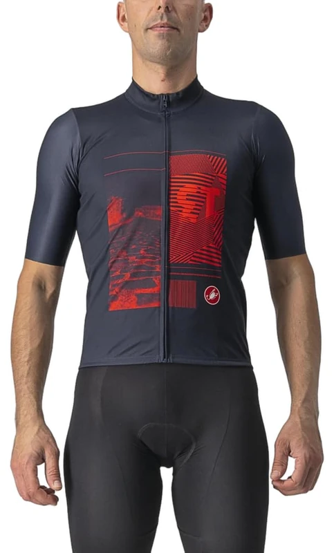 CASTELLI 4522030-414 13 Screen Jersey Sweatshirt Men's Savile Blue/Red XS - Image 1