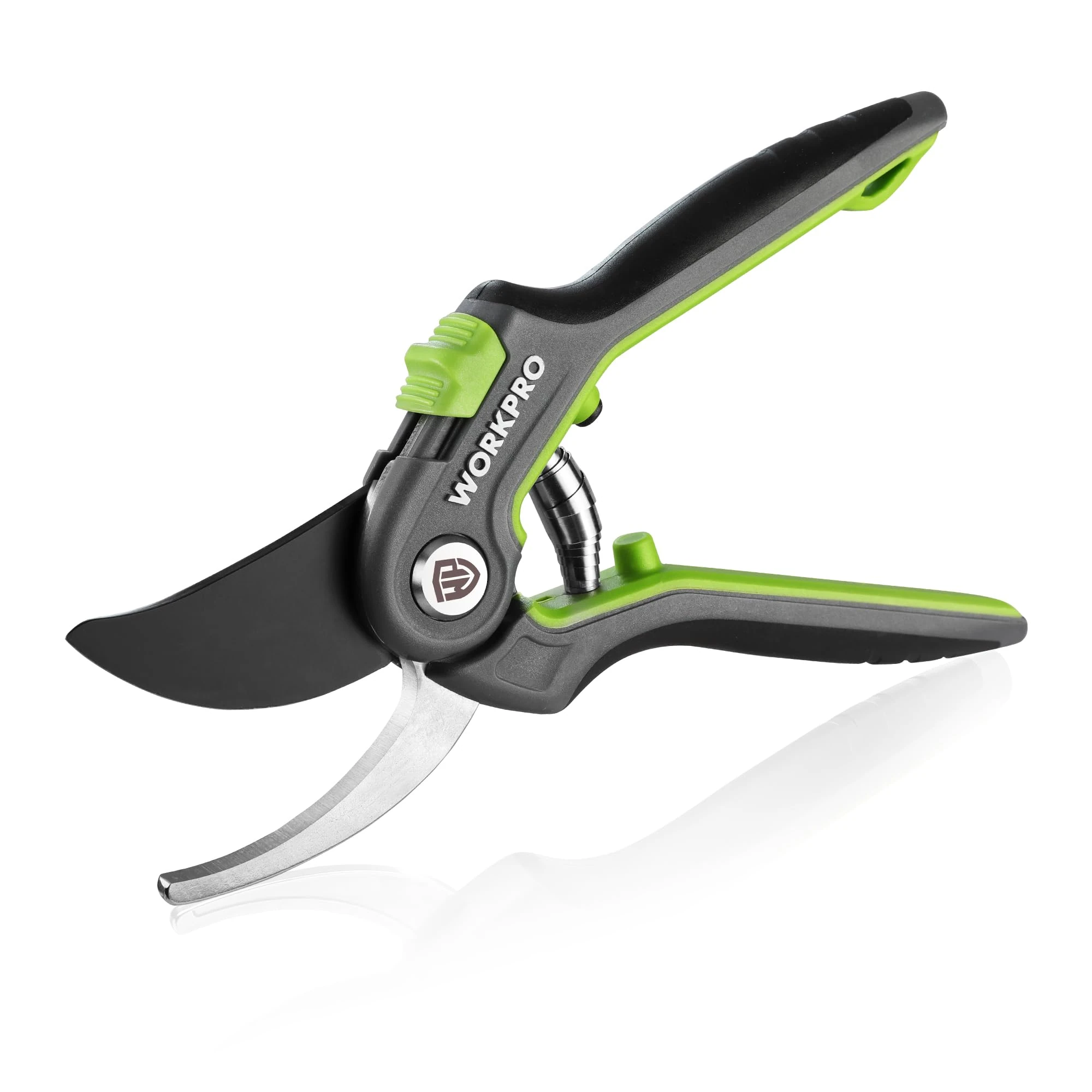 WORKPRO Secateurs & Pruning Scissors | Heavy Duty 210mm Secateurs with SK5 Blades | Labor-Saving Garden Scissors with Safty Lock | Essential Garden Tools for Pruning Flowers