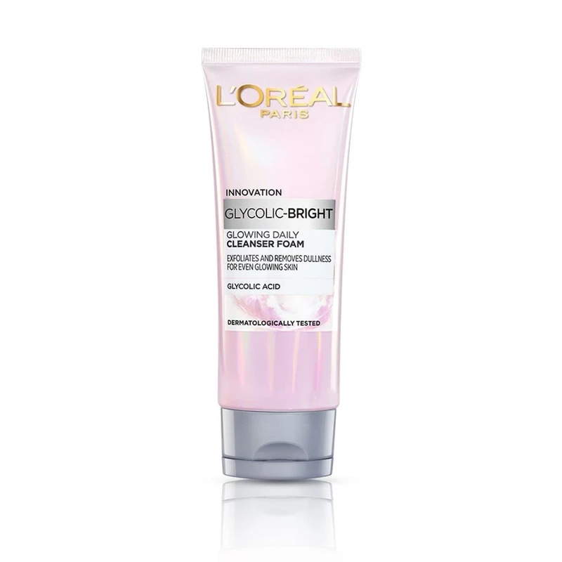 L'Oreal Paris Glycolic Bright Foaming Cleanser - 100ml Face Wash