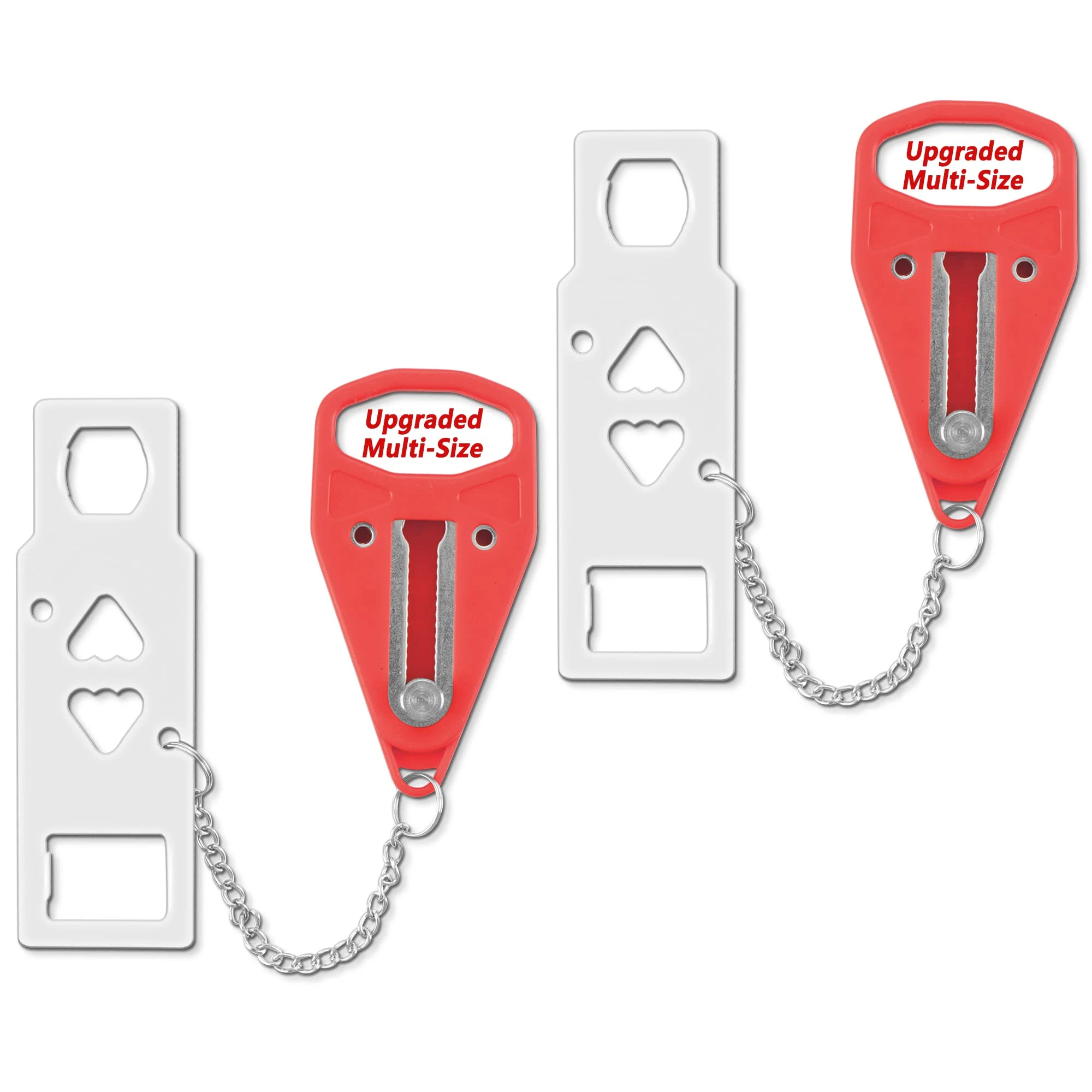 2 Pack Portable Door Lock for Hotel Travel Safety, Safe Lock for Travelling, Home Security Locks for Additional Safety and Privacy, Perfect for Hotel Home Apartment College