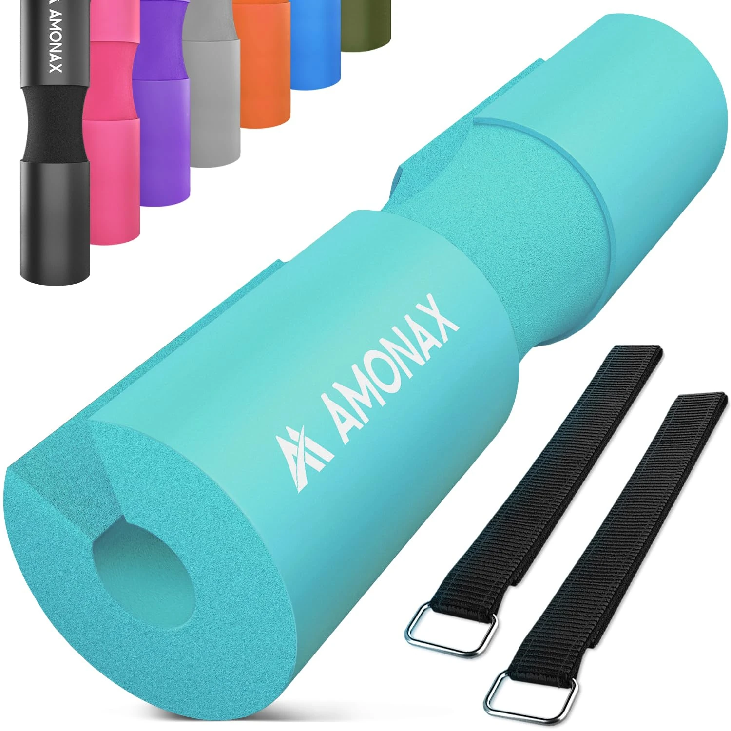 AMONAX Barbell Squat Pad, Extra Thick Foam Padding for Neck & Shoulder Support, Strength Training Equipment Attachments Gym Fitness Workout Cover for Hip Thrusts, Weight Lifting Heavy Weight Squats