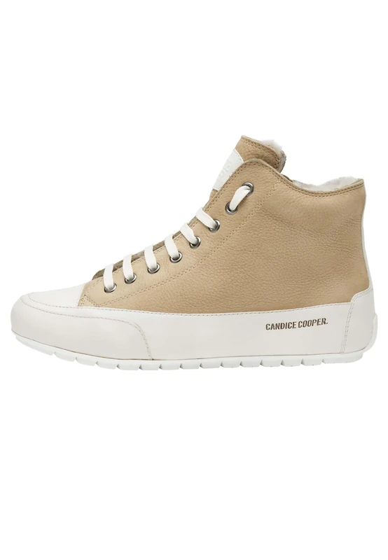 Candice Cooper Women's Plus Fur Gymnastics Shoe, Cream Mink, 3 UK
