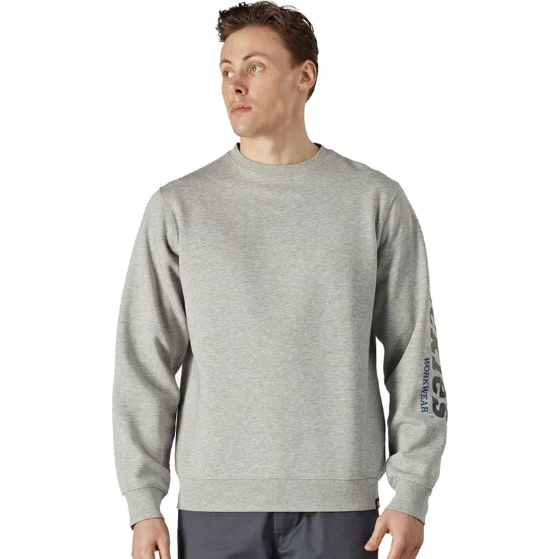 Dickies, Men's, OKEMO GRAPHIC SWEATSHIRT (BCI), GREY MELANGE, L