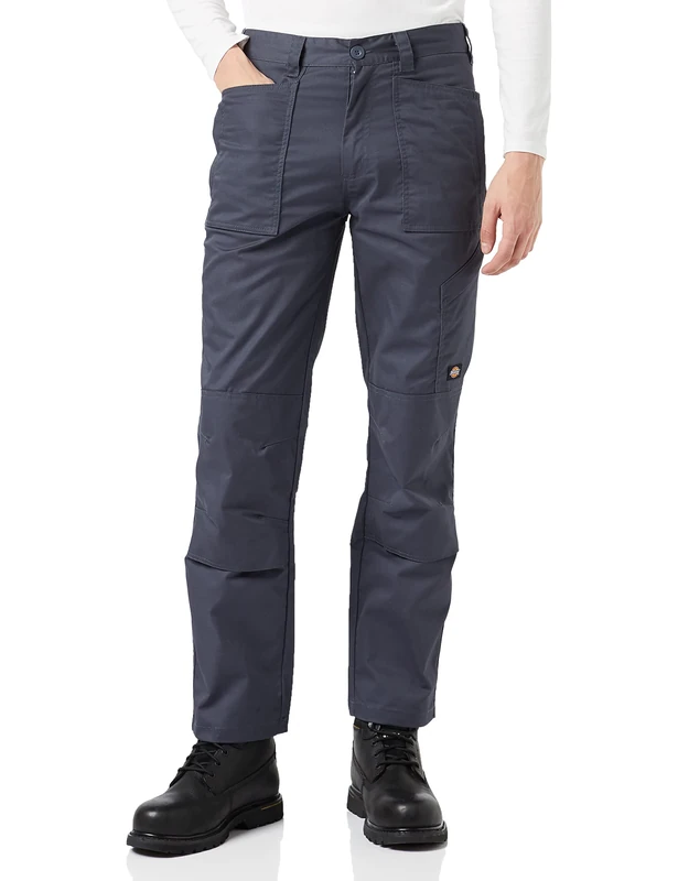 Dickies - Trousers for Men, Action Flex Pants, Action Flex Technology, Grey, 26W/32L