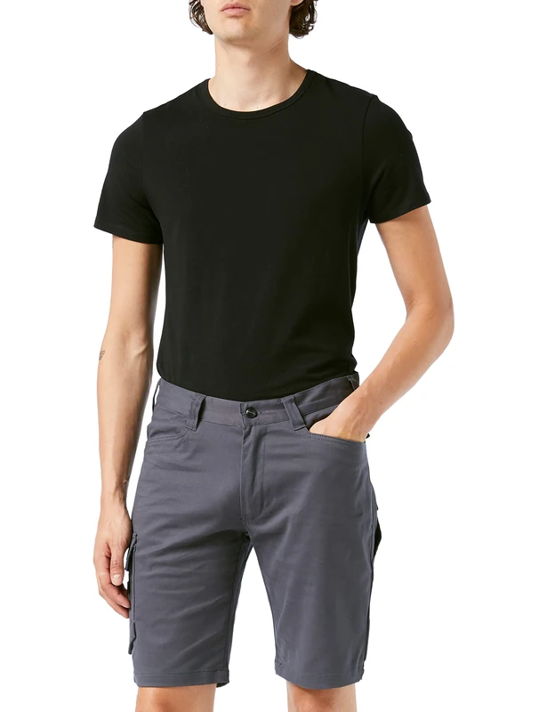 Dickies, Men's, Lead in Flex Short, Grey, 34